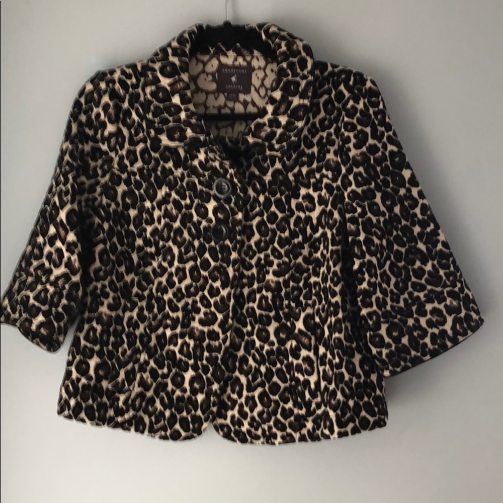 Forever 21 leopard jacket blazer